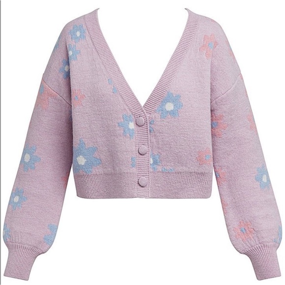 For Love and Lemons Floral Cardigan Sweater - Picture 3 of 6